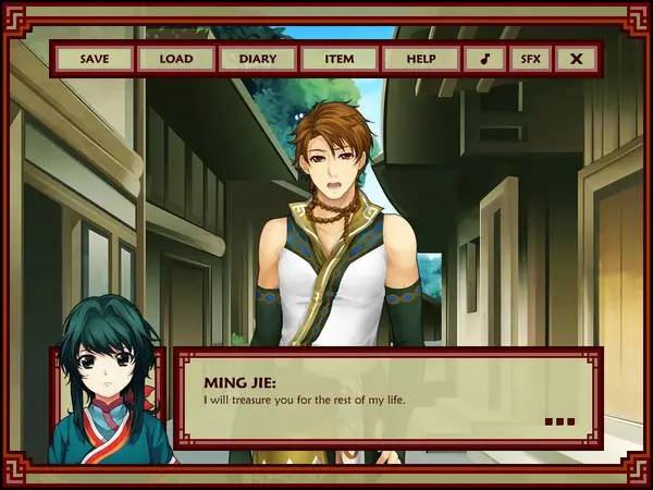 Сцена из внутреннего меню Dragon Essence - Color My World -