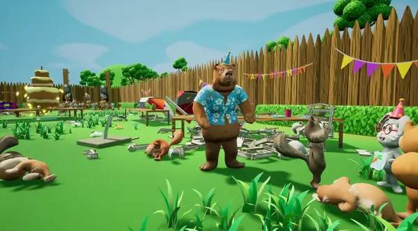 Сцена из внутреннего меню Drunken Dad Simulator