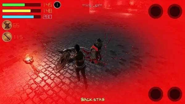 Сцена из внутреннего меню Dungeon Avenger