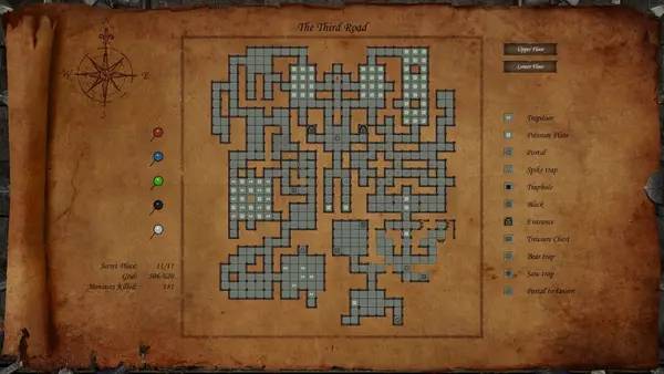 Сцена из внутреннего меню Dungeon Of Dragon Knight