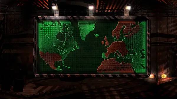 Сцена из внутреннего меню Earth 2140