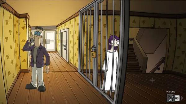 Сцена из внутреннего меню Edna and Harvey The Breakout - Anniversary Edition