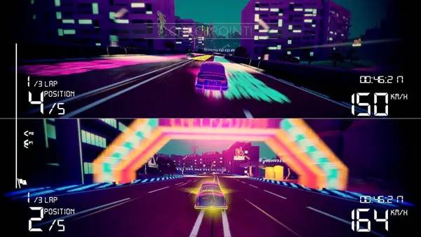Сцена из внутреннего меню Electro Ride The Neon Racing