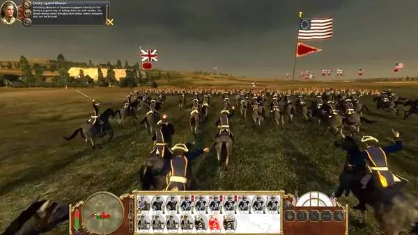 Сцена из внутреннего меню Empire Total War
