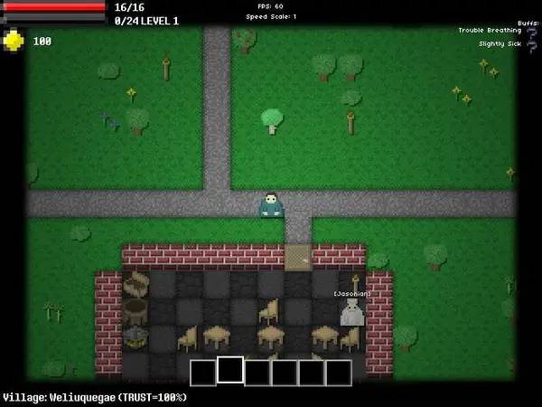 Сцена из внутреннего меню Erth