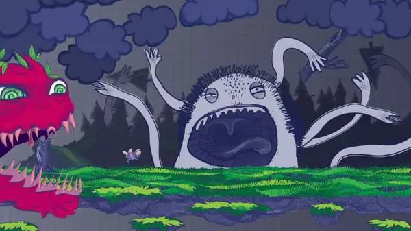 Сцена из внутреннего меню Escape Doodland