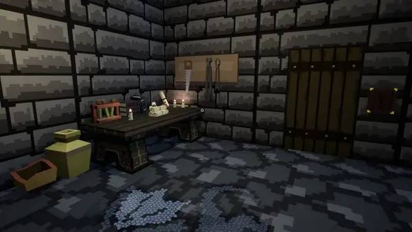 Сцена из внутреннего меню Escape from Skull Dungeon