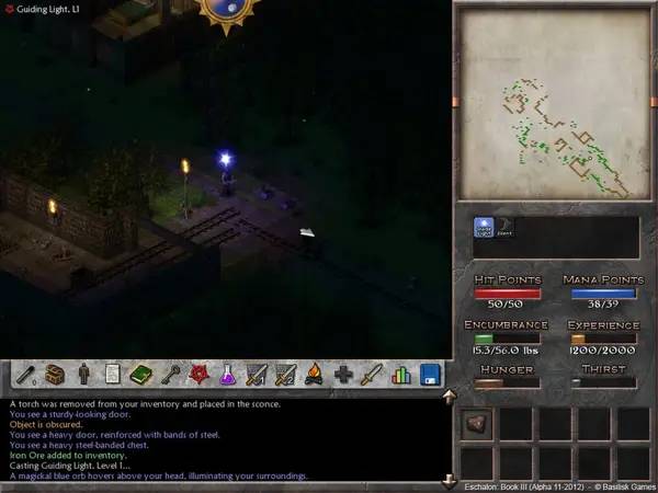 Сцена из внутреннего меню Eschalon Book 3