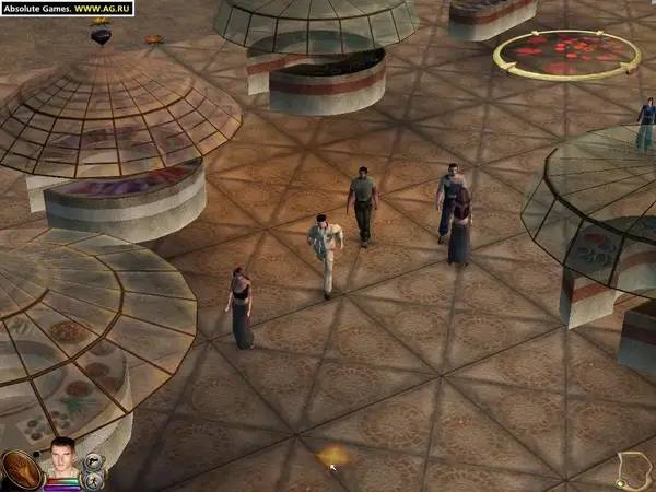 Сцена из внутреннего меню Farscape The Game