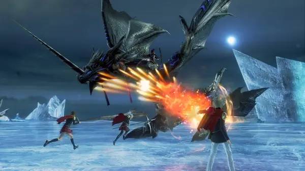 Сцена из внутреннего меню FINAL FANTASY TYPE-0 HD