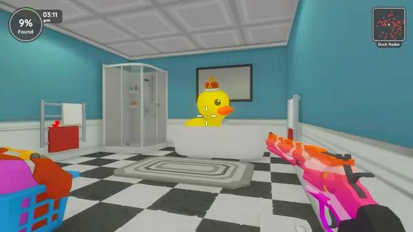 Сцена из внутреннего меню Find 100 Ducks and Blast Them!