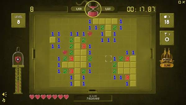 Сцена из внутреннего меню Fine Sweeper