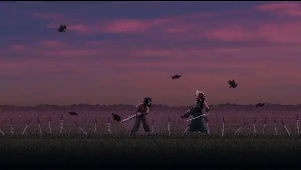 Сцена из внутреннего меню First Cut Samurai Duel