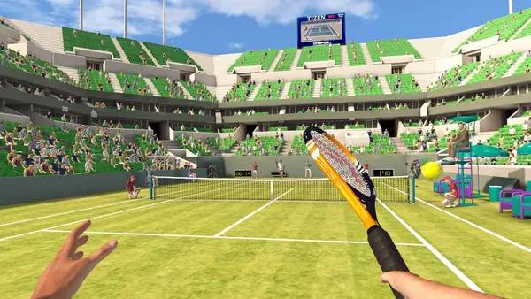Сцена из внутреннего меню First Person Tennis - The Real Tennis Simulator