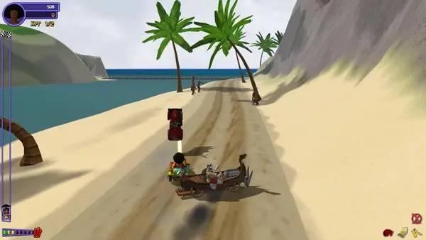 Сцена из внутреннего меню Freaks! Slammin' Traffic