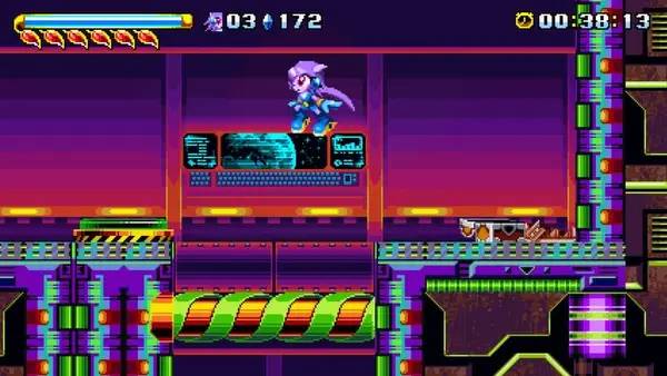 Сцена из внутреннего меню Freedom Planet