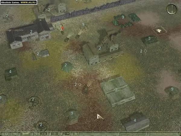 Сцена из внутреннего меню Frontline Attack War over Europe