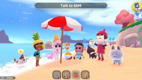 Сцена из внутреннего меню Galactic Getaway