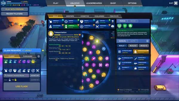 Сцена из внутреннего меню Gene Shift Auto