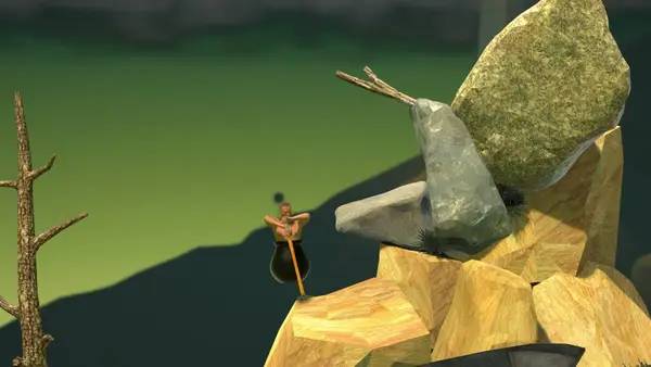 Сцена из внутреннего меню Getting Over It with Bennett Foddy