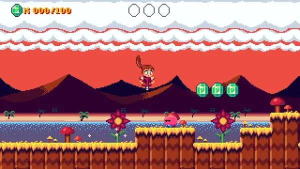 Сцена из внутреннего меню Go! Go! PogoGirl