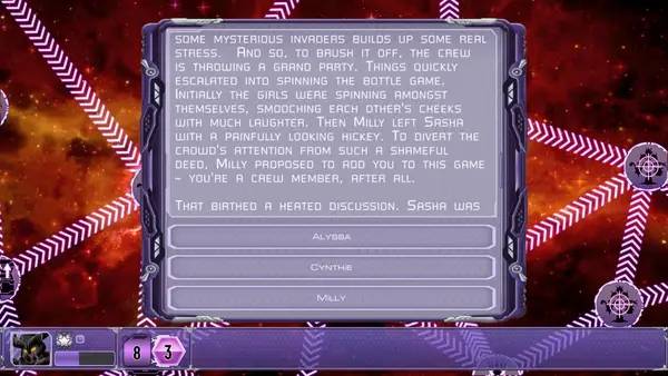 Сцена из внутреннего меню GOD STARFIGHTER