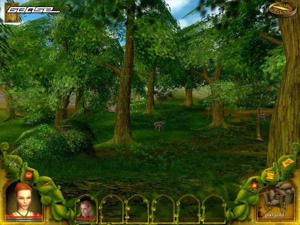 Сцена из внутреннего меню Gods Lands of Infinity