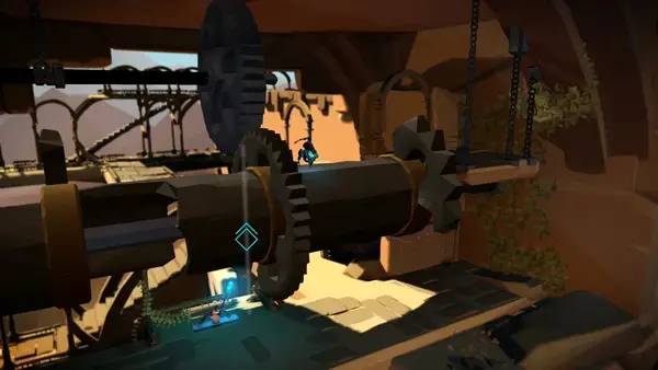 Сцена из внутреннего меню Golem