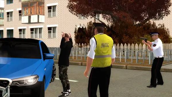 Сцена из внутреннего меню Grand Theft Auto  San Andreas - Криминальная россия MP