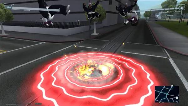 Сцена из внутреннего меню ГТА Сан Андреас - Spider-Man Mod