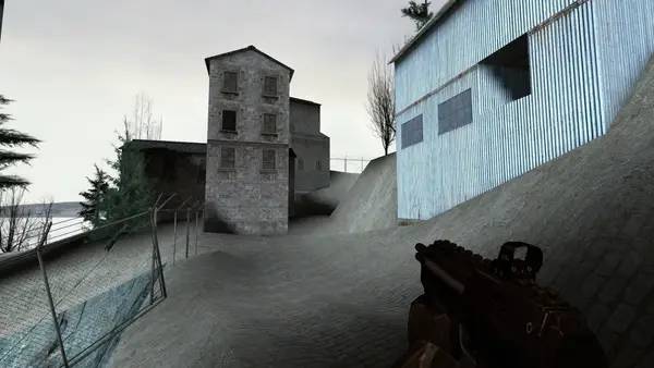 Сцена из внутреннего меню Half-Life 2 Build 2001