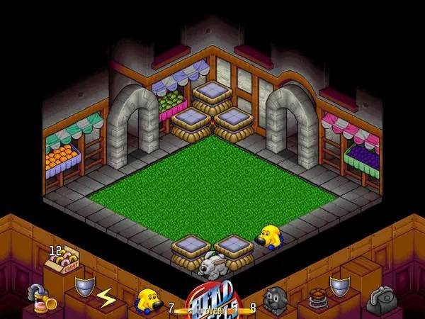 Сцена из внутреннего меню Head Over Heels