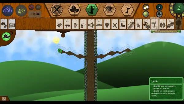 Сцена из внутреннего меню Heliotropism