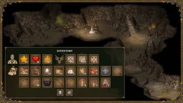 Сцена из внутреннего меню Hero of the Kingdom 3