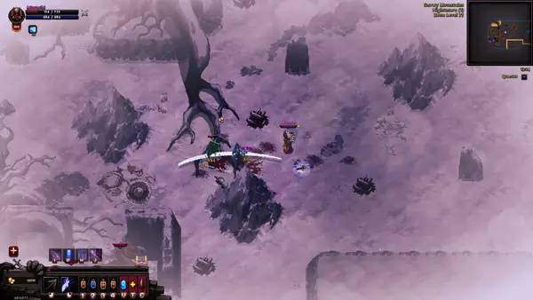 Сцена из внутреннего меню Hero Siege