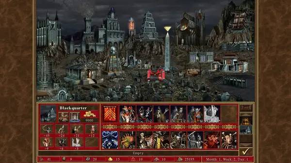 Сцена из внутреннего меню Heroes of Might and Magic 3 - HD Edition