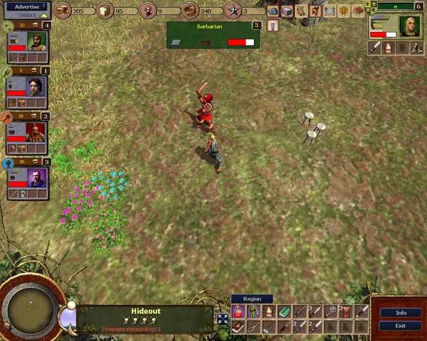 Сцена из внутреннего меню Hinterland Orc Lords