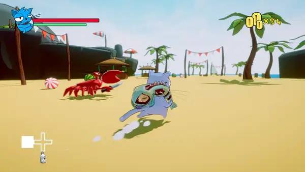 Сцена из внутреннего меню Hobo Cat Adventures