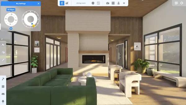 Сцена из внутреннего меню Hometopia