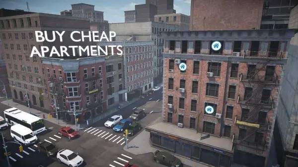 Сцена из внутреннего меню House Flipper City