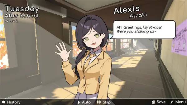 Сцена из внутреннего меню I Wanna Be A Game Dev!