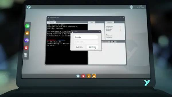 Сцена из внутреннего меню Jessika