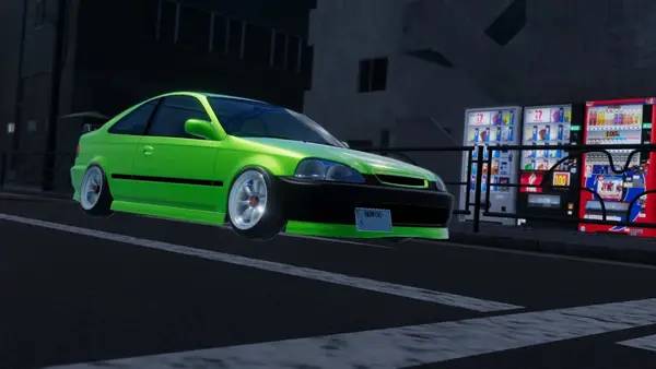 Сцена из внутреннего меню Jidousha Shakai