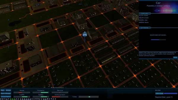 Сцена из внутреннего меню Jurisdiction