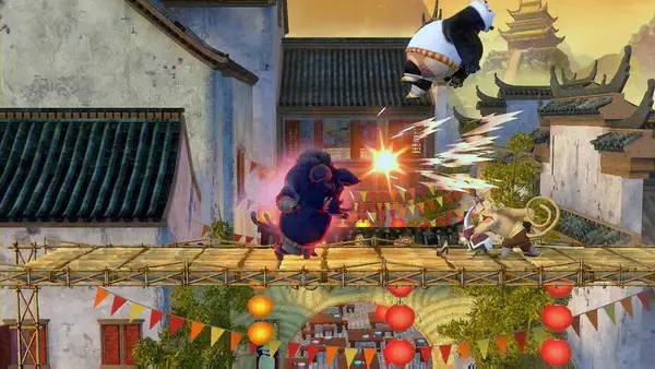 Сцена из внутреннего меню Kung Fu Panda Showdown of Legendary Legends
