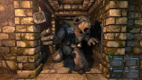 Сцена из внутреннего меню Legend of Grimrock