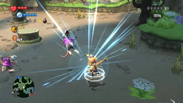 Сцена из внутреннего меню Legend of Kay Anniversary