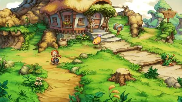 Сцена из внутреннего меню Legend of Mana