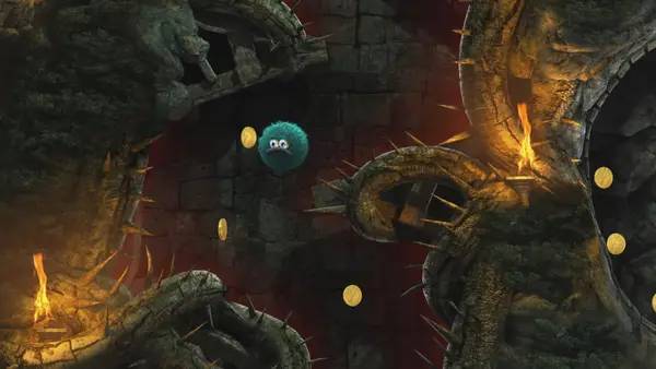 Сцена из внутреннего меню Leo’s Fortune - HD Edition