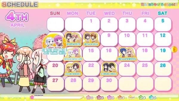 Сцена из внутреннего меню Lilycle Rainbow Stage!!!